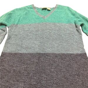 Field Gear Women’s V-Neck Multi Color Pull Over Sweater